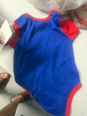 NFL Blue and Red Kids One-Piece Bodysuit 18 months nwt